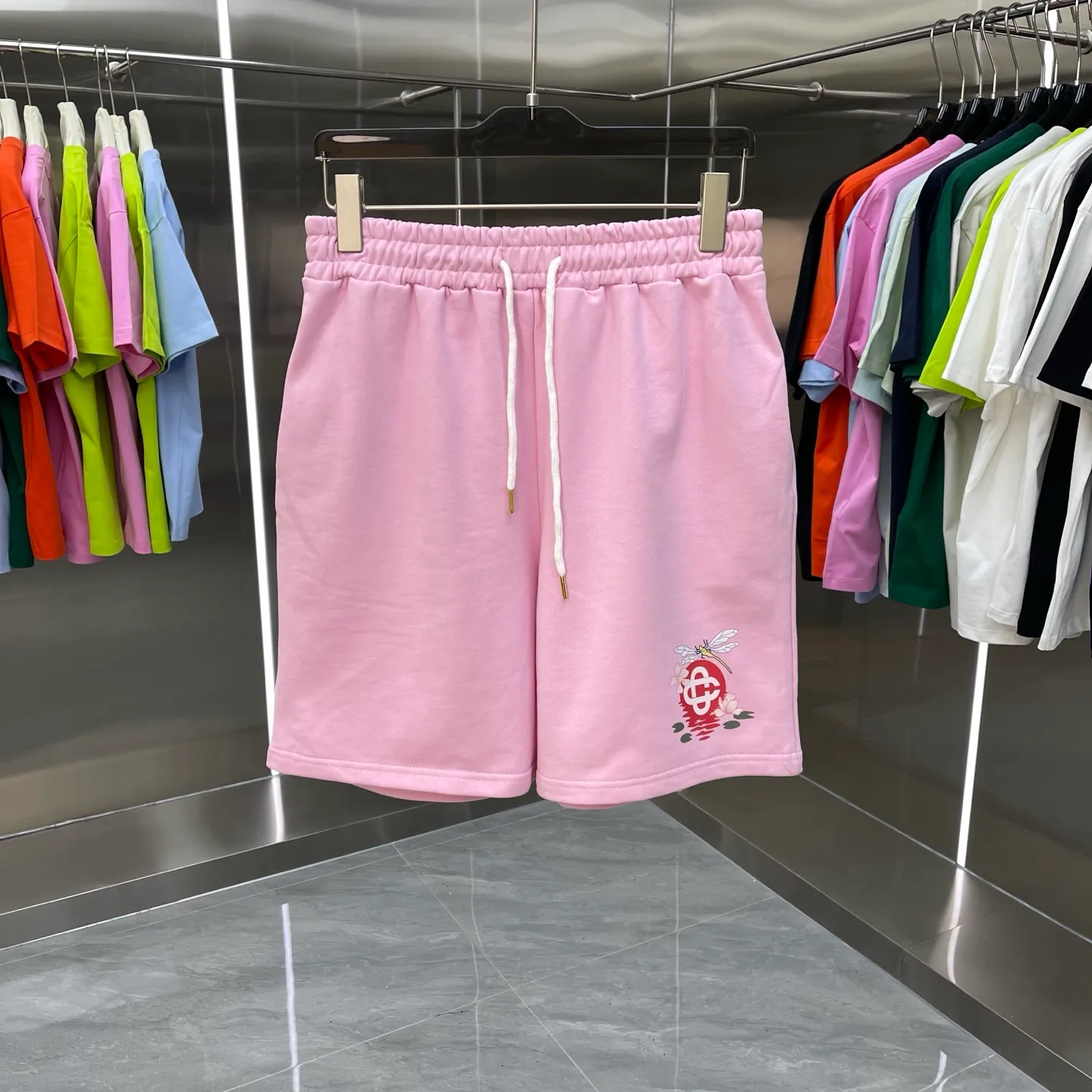 CASABLANCA Logo Factory ：Black White Royal Blue Pink Light Blue Sizes：S M L XL XXL